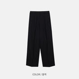 LMN クボピンタックワイドコットンパンツ (4color)