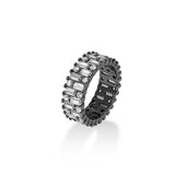 ぺウス バゲット リング / [KANG DANIEL] Peus Baguette Ring (black silver)