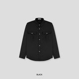 (UNISEX) ツーポケットコットンスタンダードシャツ