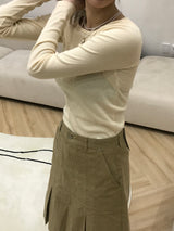 Daylight u-neck slim t 