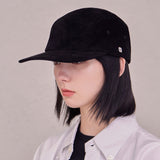 VA Square Suede Camp Cap / Black