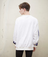 ファイヤーパターン袖プリントトレーナー/スウェット/FIRE PATTERN SWEATSHIRT (4580960993398)