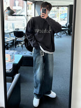 ドローダークブルーデニムパンツ / DROW DARK BLUE DENIM PANTS(ONE COLOR)
