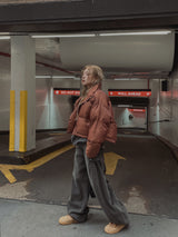 (UNISEX) オータムスナップバルーンワイドデニム
