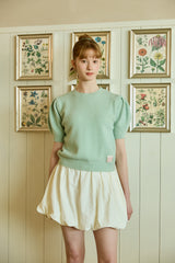 RIBBON PINEAPPLE PUFF KNIT