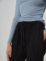 PLEATS ANKLE STRAP PANTS (2 COLOR) (6682303561846)