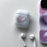 ピンク - ハートポップ! AirPods ケース_マット