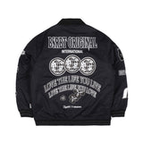ロゴパッチバーシティジャケット/BSR2223FWJK020 DFR LOGO PATCH VARSITY JACKET BLACK