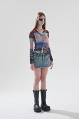 サンセットカラーシャツ / SUNSET COLLAR T-SHIRT