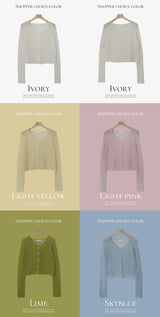 Blossom Mohair Wool Knit Cardigan (5color)