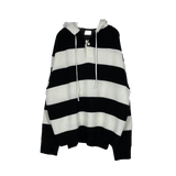 ストライプウォーマーフードニットウェア/Stripe Warmer Hood-Knitwear