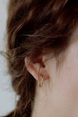 [14K] Slim Hoop Earrings (S)