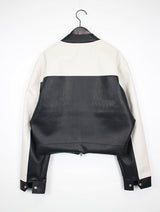 モーターカラーマッチングレザージャケット / motor color matching leather jacket