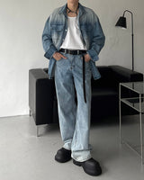Xレイジーンズ/SI X-ray wide denim Jeans (Light Blue)