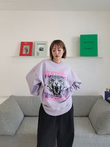タイガーフラッフスウェットシャツ / VENTIQUE Tiger fluff mtm 3color
