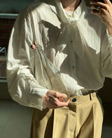 Eco scarf shirt (3 color) (6678006923382)