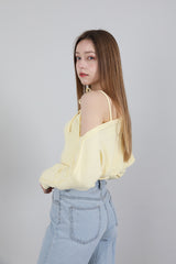 セット リボンノースリーブ&ボレロ / SET Ribbon Sleeveless Bolero Yellow