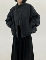 ウールショートパッドジャンパー / Wool short padded jumper (2color)