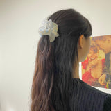 SKYBLUE FLOWER SCRUNCHIE