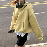[BELLIDE MADE] Loose fit point embroidered hoodie