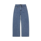 Womans Signature Stud Wide Fit Denim Pants Indigo