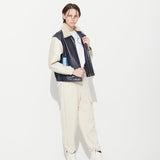 [UNISEX] NICOLE OVERFIT BLOUSON, NAVY (6628179017846)