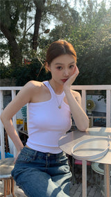クイーンラインスリーブレストップ