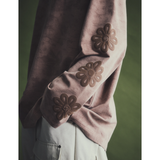 クロスピグメントウォッシュドロングスリーブ / CROSSES PIGMENT WASHED LONG SLEEVE_PK