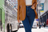ブーツカットロールアップノンスパンデニムパンツ/BOOT CUT ROLLED UP NON-SPAN DENIM [6639]
