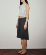 グラフィックノースリーブトップ / GRAPHIC SLEEVELESS TOP (BLUE)
