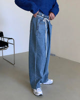 ラップ デニムパンツ / SI Wrap Denim Pants (2 colors)