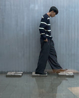 ダイアゴナルラインツータックワイドスラックス/diagonal line two tuck wide slacks 3color