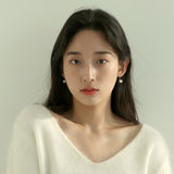 14K ゴールドフィルドホッククリームパールピアス/14K goldfilled hook cream pearl earring (8mm)