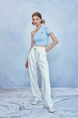 HIDE One Shoulder Top (Sky Blue) (6570998038646)