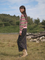 Stripe Mohiar Cardigan