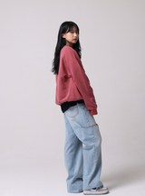 ハートピグメントオーバーサイズフィットスウェットシャツ / Heart Pigment Oversized Fit Sweatshirt_3color
