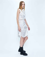サテンレオパードドレス/DOZI - Satin Leopard Dress _ Off-White