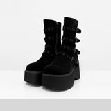 Luce suede belt boots