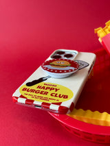 [Glossy case epoxy grip talk set] Happy Burger Club