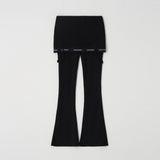 Wave Layering Boot-cut Pants