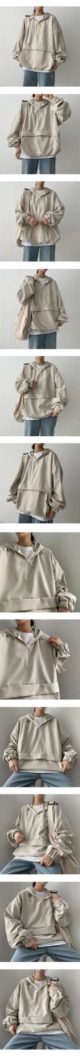 バーンストリングアノラックフード / Burnistring anorak hood
