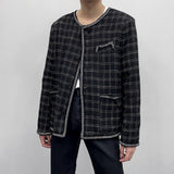 ディライトチェックラウンドジャケット/CR Delight Check Round Jacket (2 colors)
