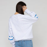 [UNISEX] Elbow SKY Cloud Drawing Smile Sweatshirt