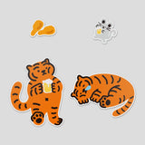 CHICKEN & BEER TIGER 4PCS STICKERS (6538526163062)
