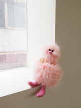 Cosymosy Ugly Bird Keyring - Peach