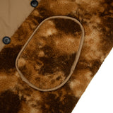 [UNISEX] Reversible Faux Fur and Double-Breasted Padded Coat (Brown) (6656402325622)