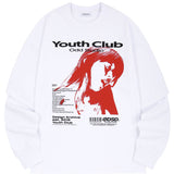 フェースグラフィックレイヤードオーバーフィットロングスリーブ / Face Graphic Layered Over Fit Long Sleeve - 2 color