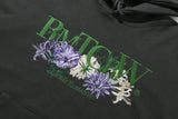 リセントロゴフラワーフーディー/RECENT LOGO FLOWER HOODIE_CHARCOAL