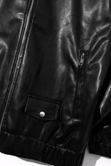 ミニマルライダーソフトレザージャケット/ Minimal Rider soft-Leather Jacket J22 Black