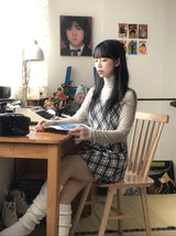 レイヤードロマンティックチェッカービスチェドレス